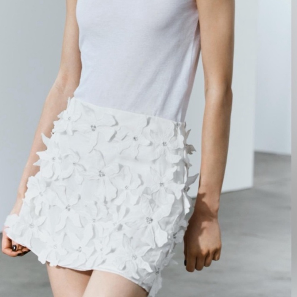 Zara floral skirt